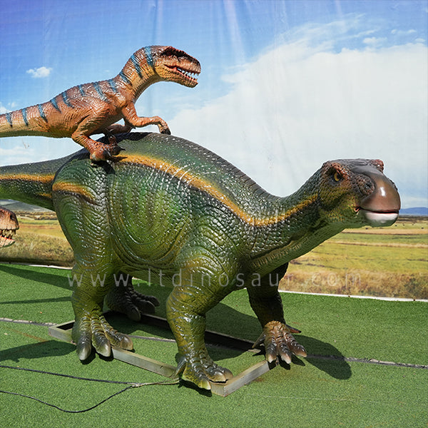 Iguanodonte | Escultura de dinosaurio en movimiento 