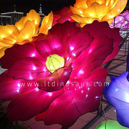 Glowing Flower Sculpture